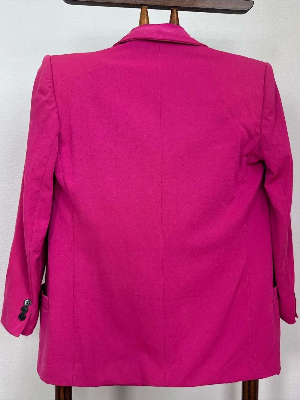 VTG Christian Dior Suit Hot Pink 100% Wool Blazer fuchsia Jacket Women’s M 8-10